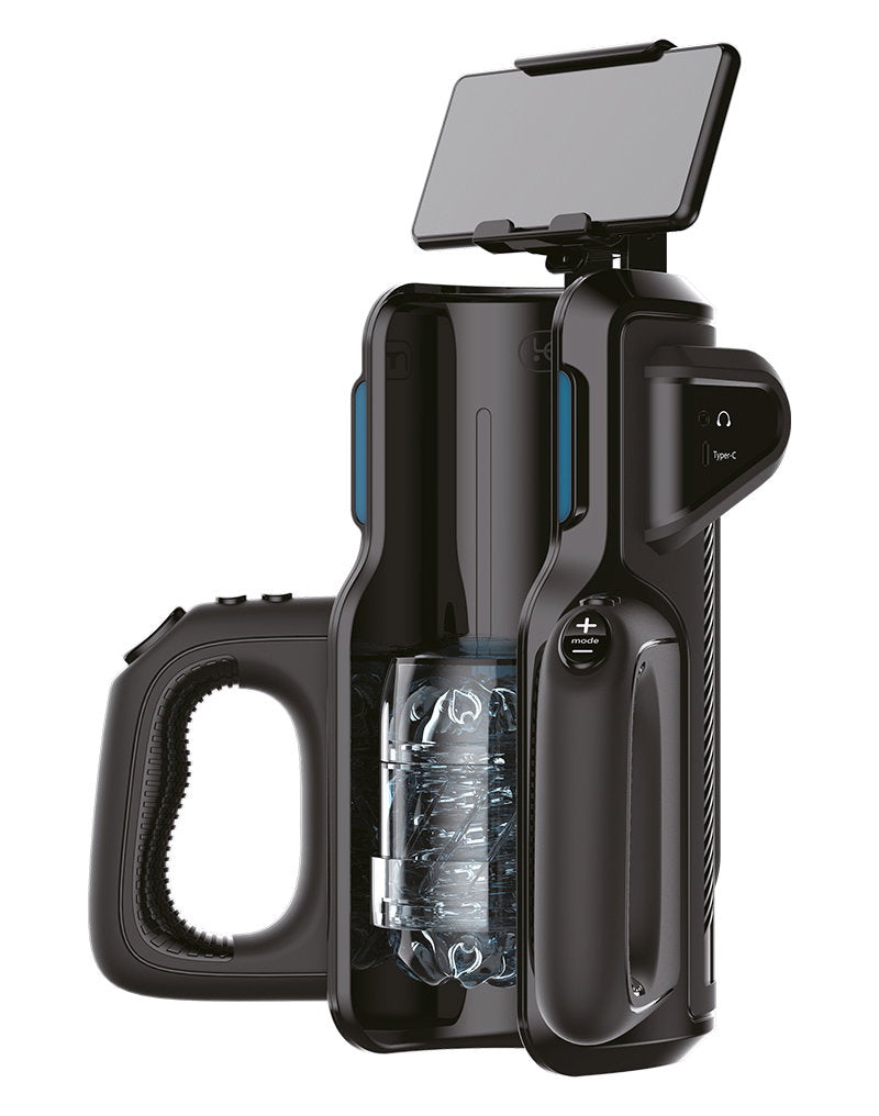 2: Leten - SM 500 - Super Thrusting Masturbator mit Telefonhalterung