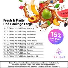 Bundle ELFA Pro fresh & fruity large 15%