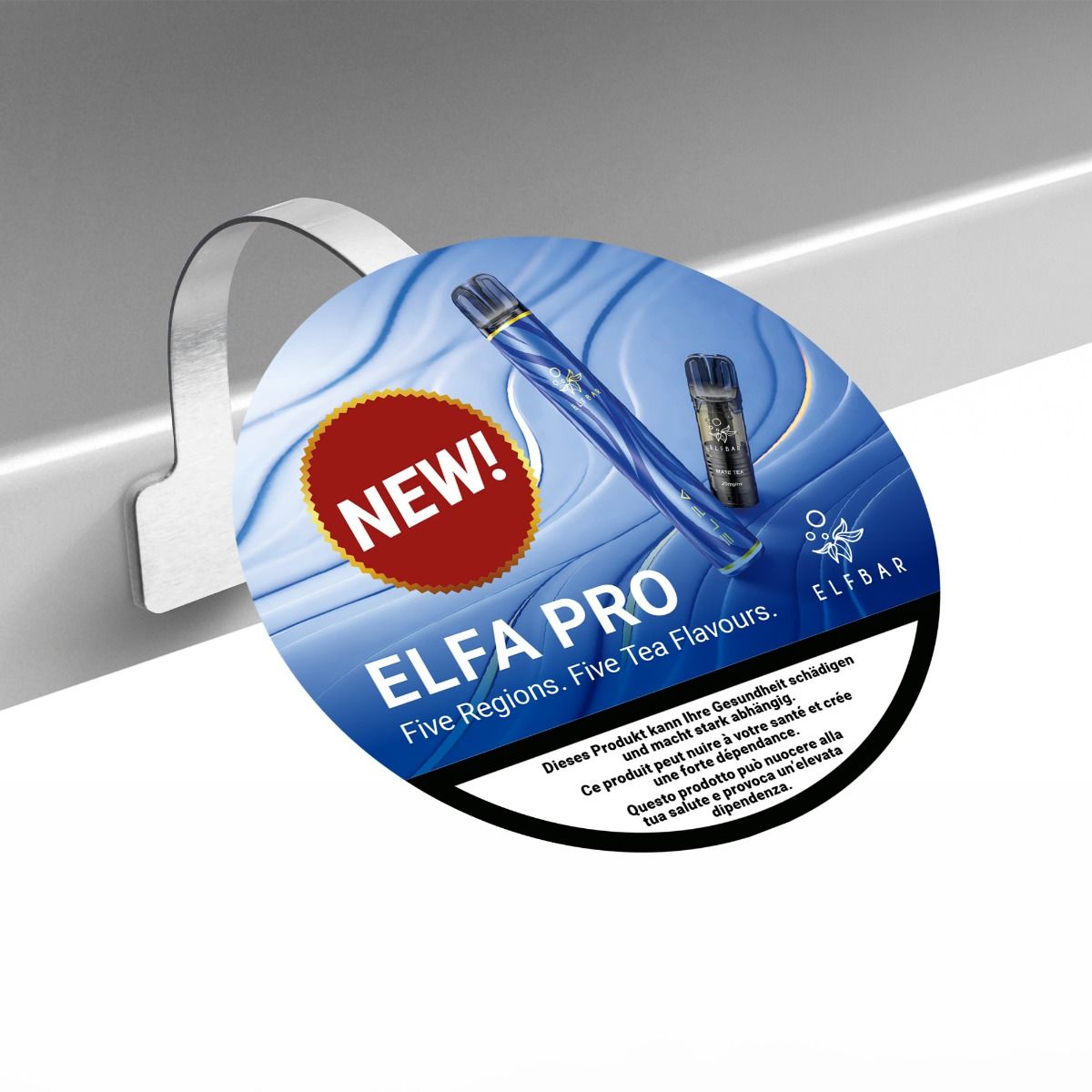 ELFBAR ELFA Pro Tea Collection, Gestell-Wobbler