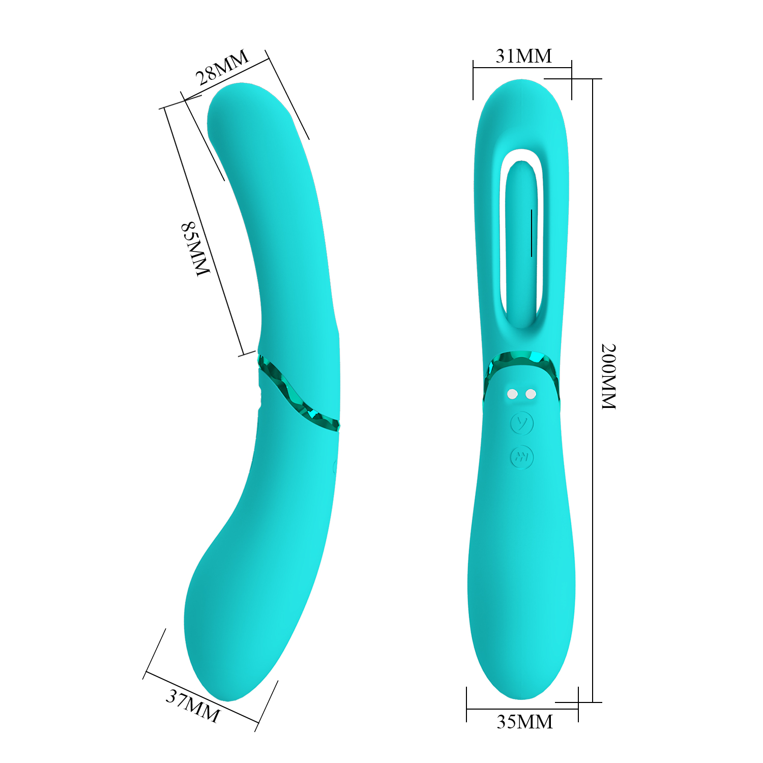 6: Pretty Love - Romance - Lexie - Vibrator - Blau