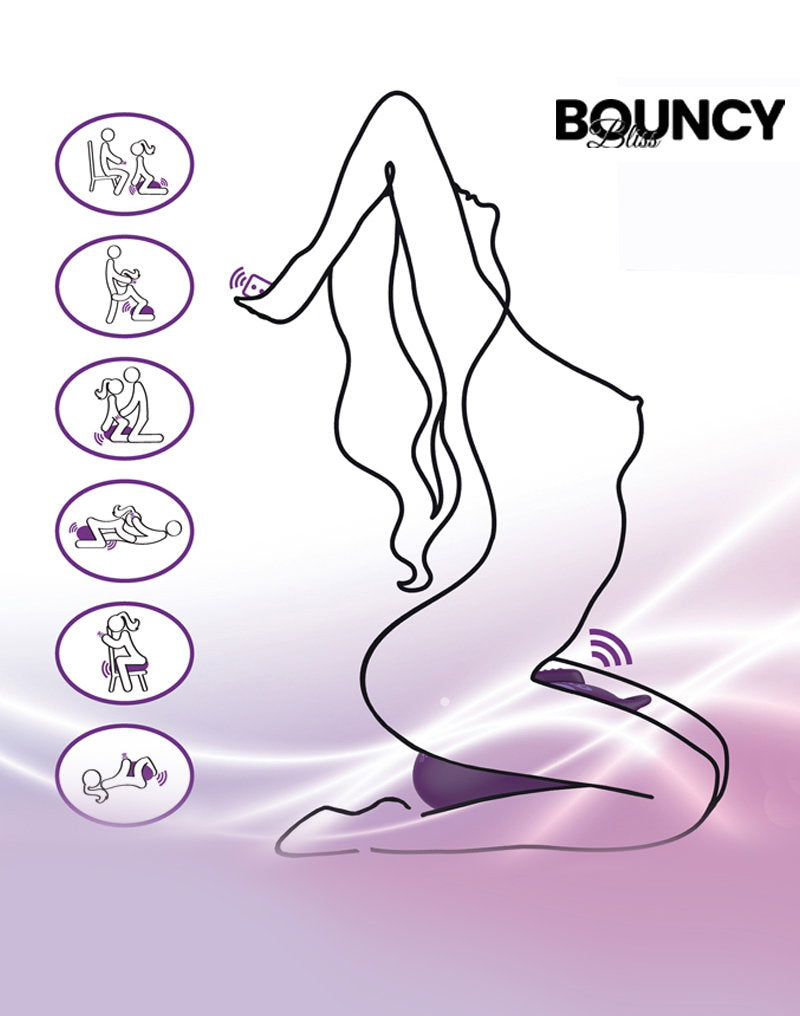 Bouncy Bliss - Flow - Aufsitzvibrator - Lila