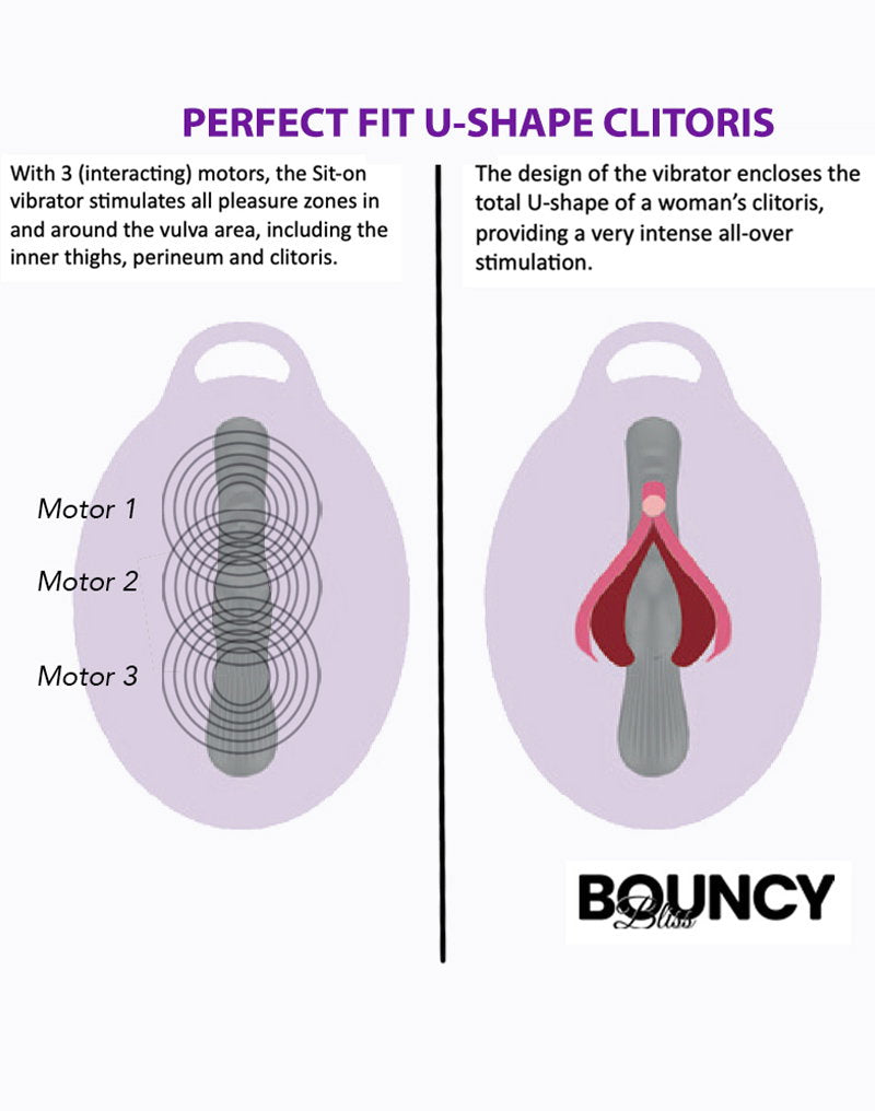 Bouncy Bliss - Flow - Aufsitzvibrator - Lila
