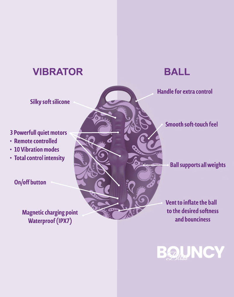 Bouncy Bliss - Flow - Aufsitzvibrator - Lila