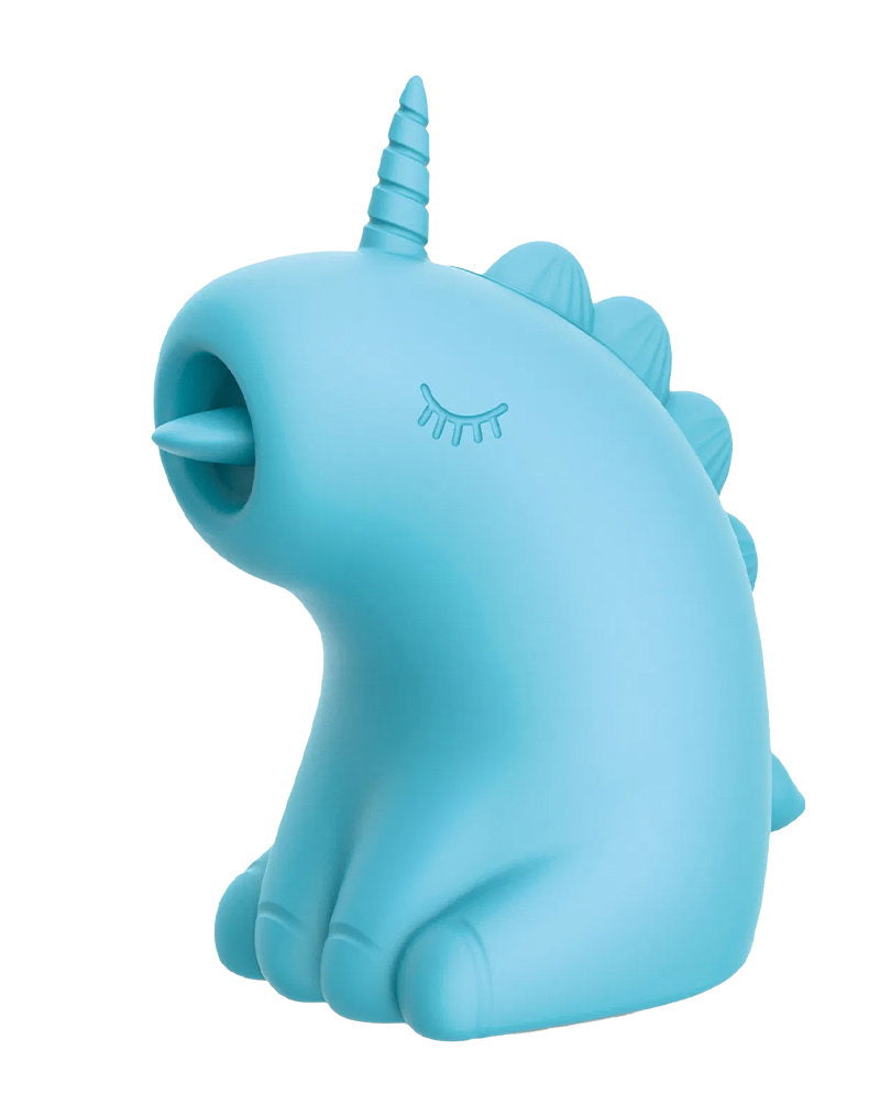 ER - Snowflake Unicorn - Massagegerät mit Leckzunge - Blau