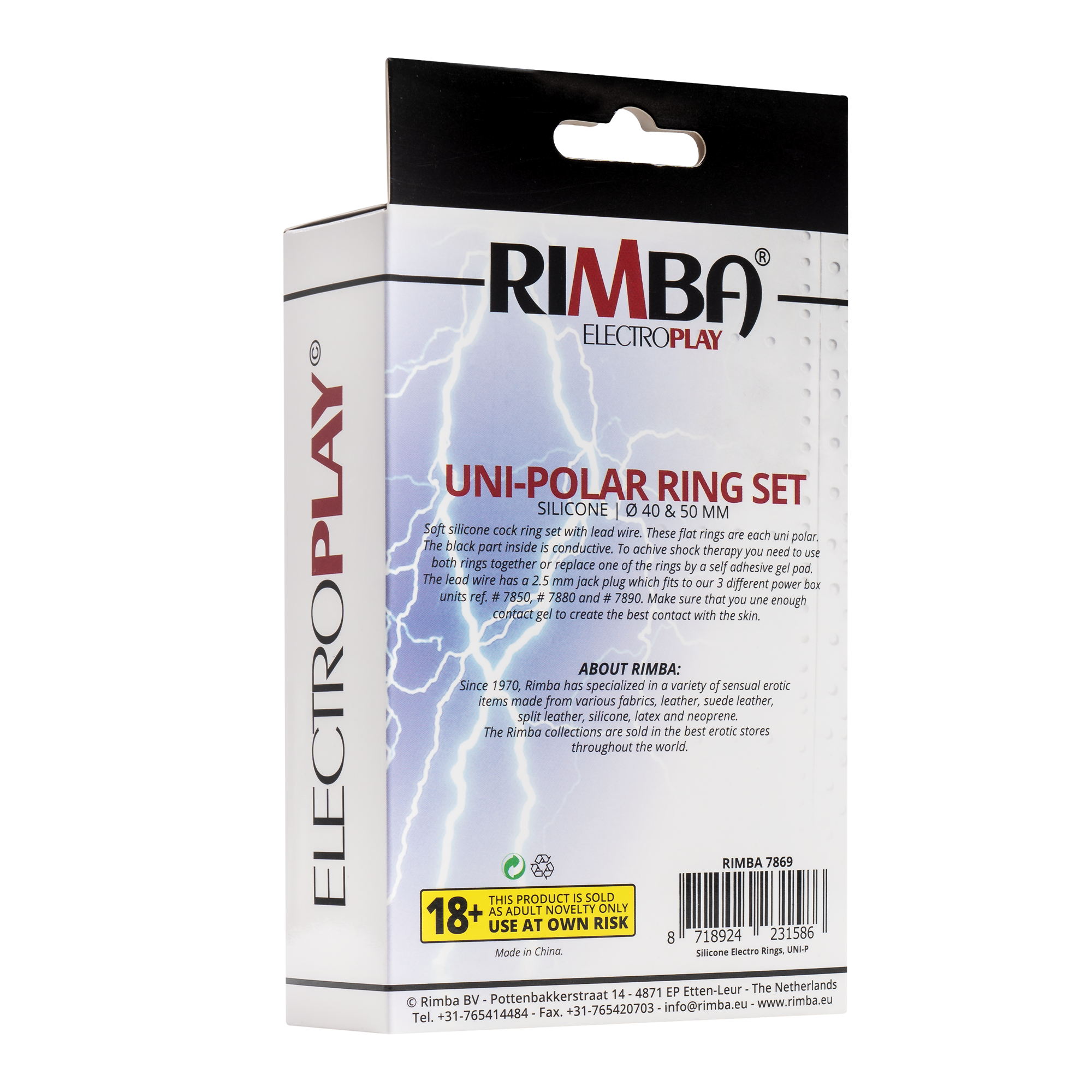 6: Rimba Elektro Sex Siliconen Cockringen, uni polair. Flach
