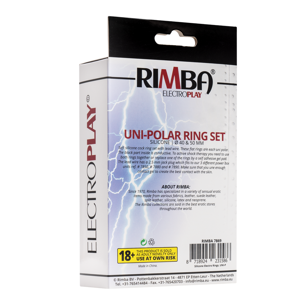6: Rimba Elektro Sex Siliconen Cockringen, uni polair. Flach