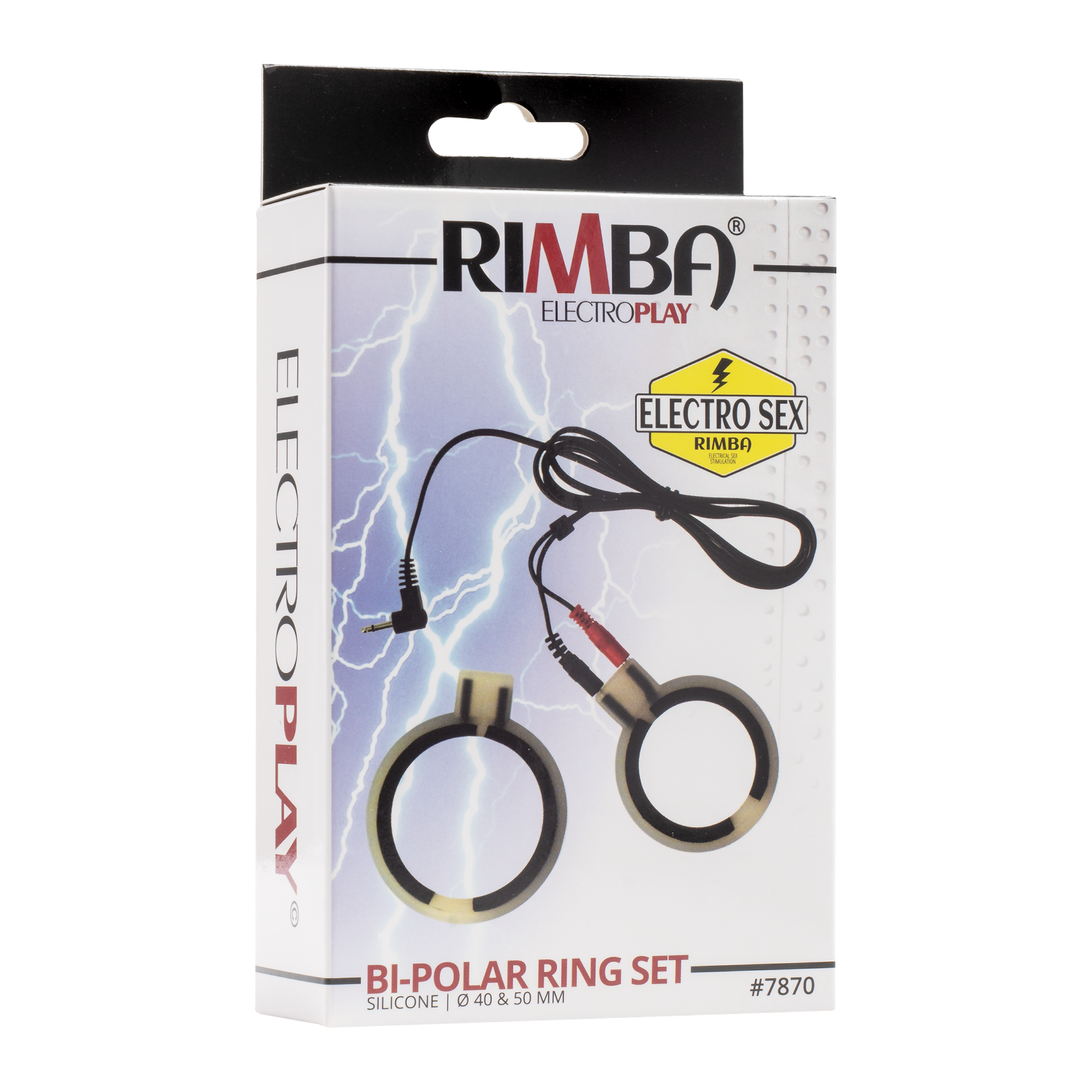 Rimba Elektro Sex Silikon Cockringen, bi polair, rund