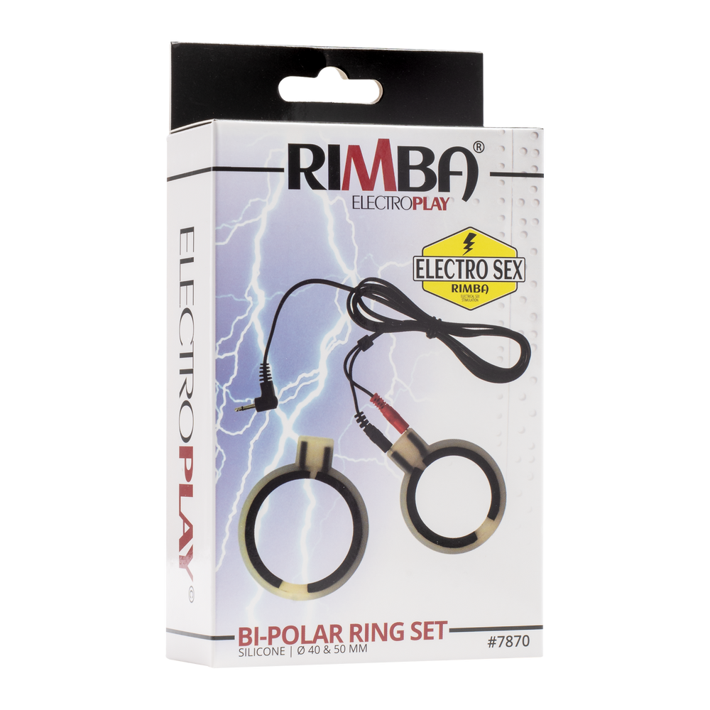 Rimba Elektro Sex Silikon Cockringen, bi polair, rund