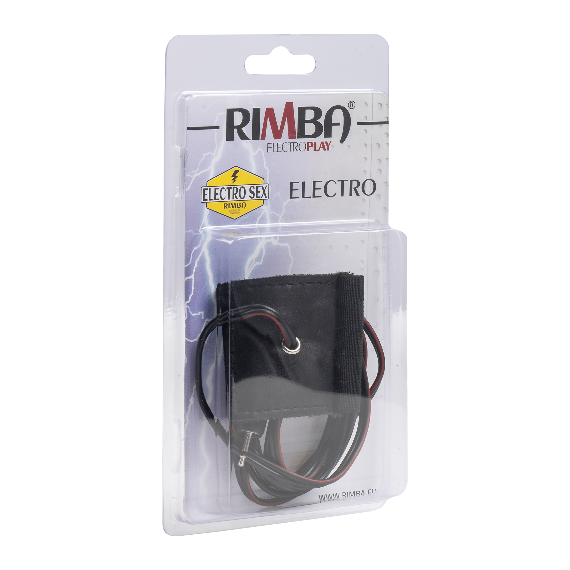 4: Rimba Elektro Sex Leder Penisartikel mit Gummiband, bi-polair