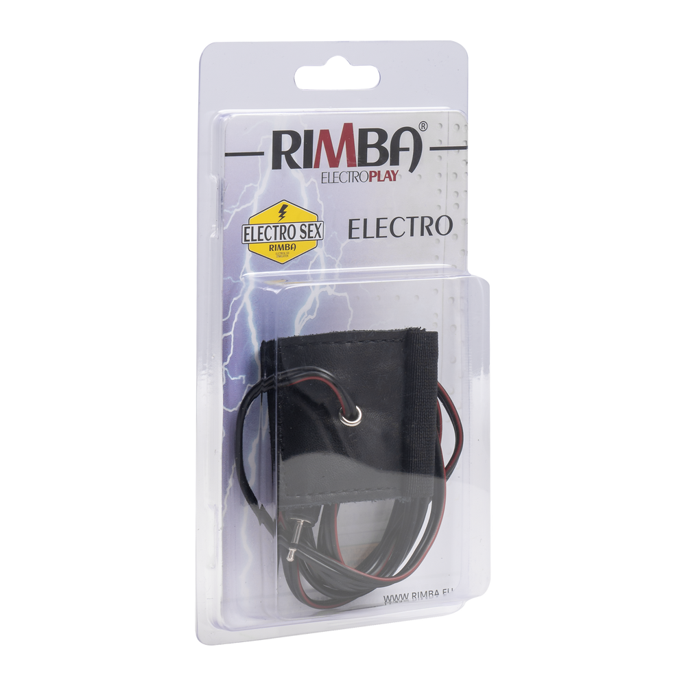 4: Rimba Elektro Sex Leder Penisartikel mit Gummiband, bi-polair
