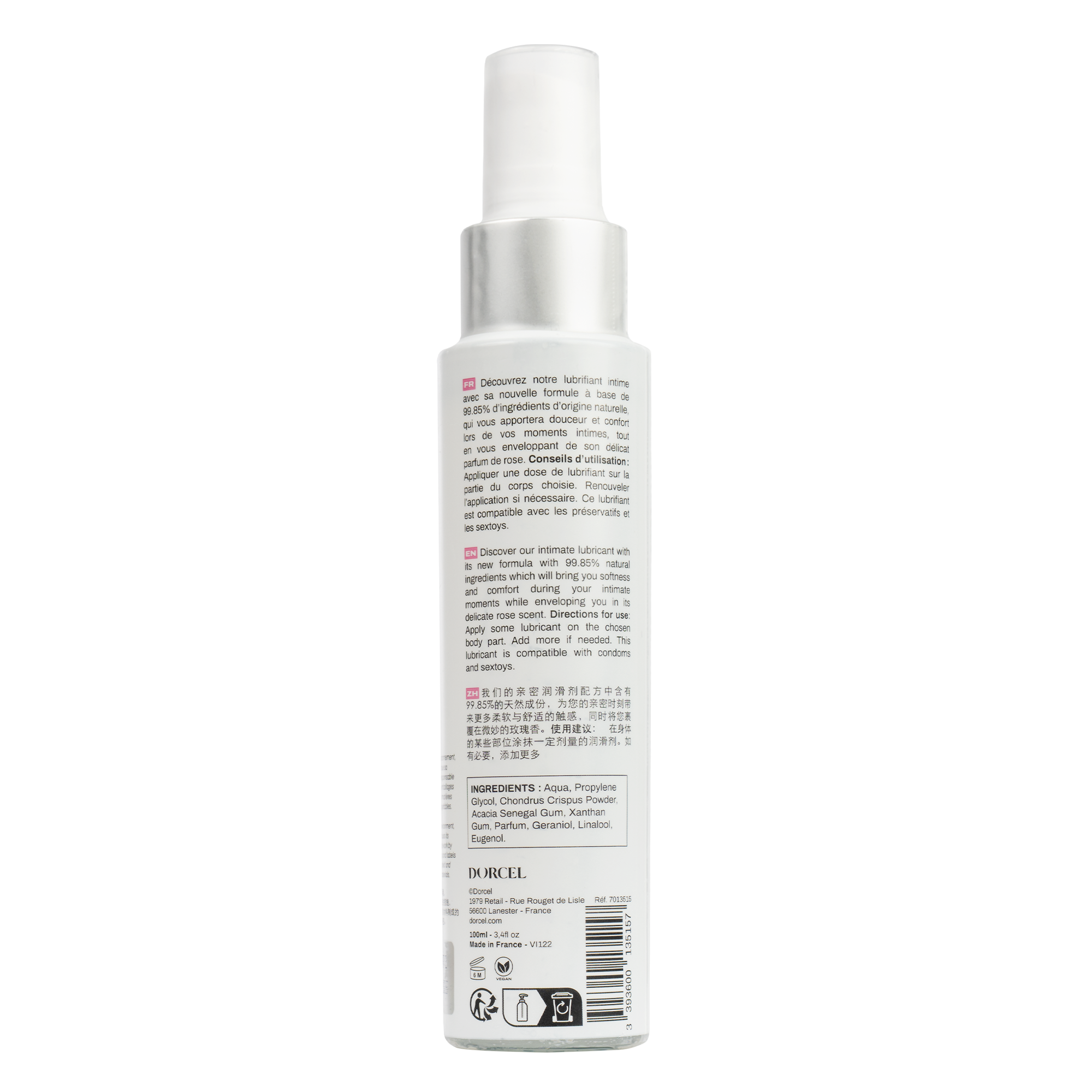 Dorcel - Plaisir - Wild Rose - Natürliches Gleitmittel - 100 ml