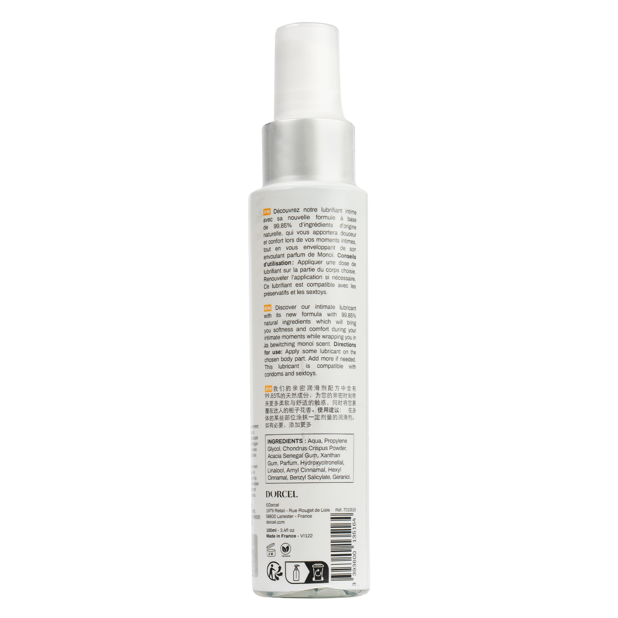 Dorcel - Plaisir - Tahiti Monoï - Natürliches Gleitmittel - 100 ml