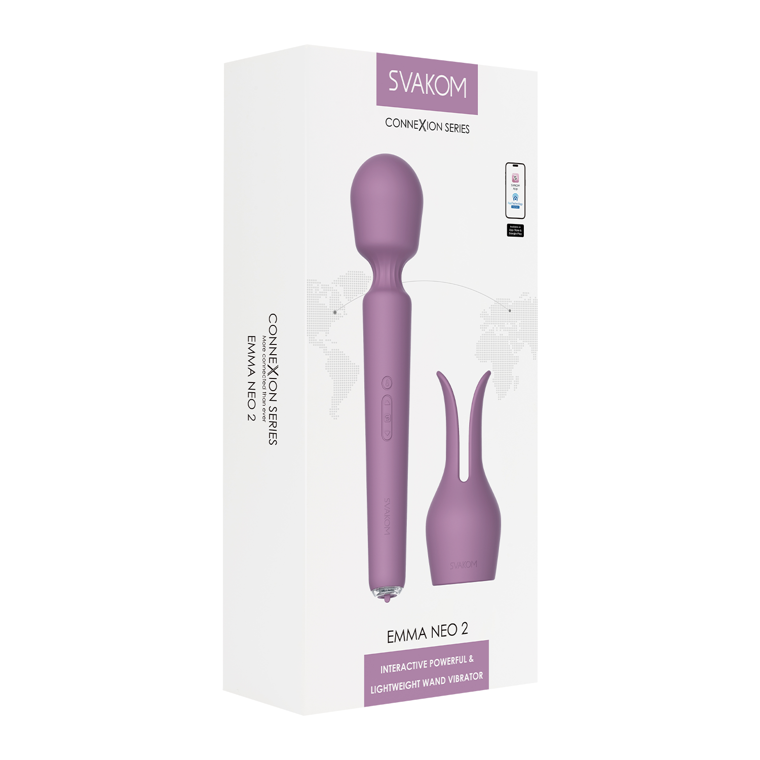 2: SVAKOM - Emma Neo 2 - Interaktiver & kraftvoller Stabvibrator - Pink