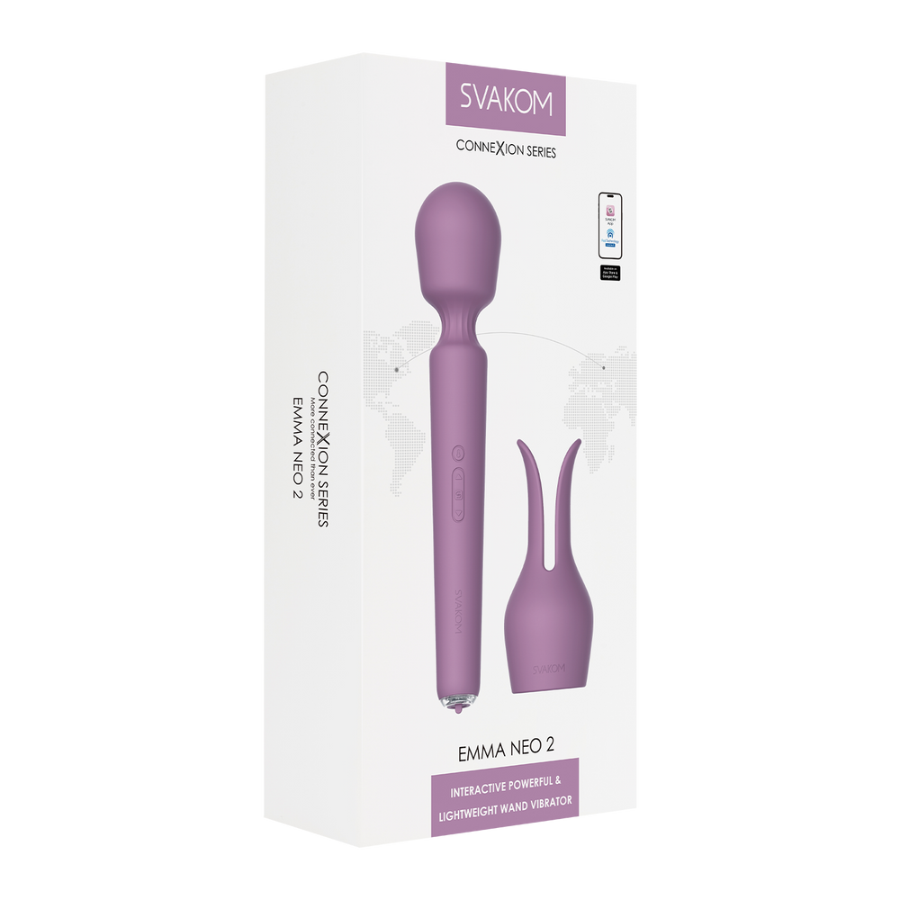 2: SVAKOM - Emma Neo 2 - Interaktiver & kraftvoller Stabvibrator - Pink