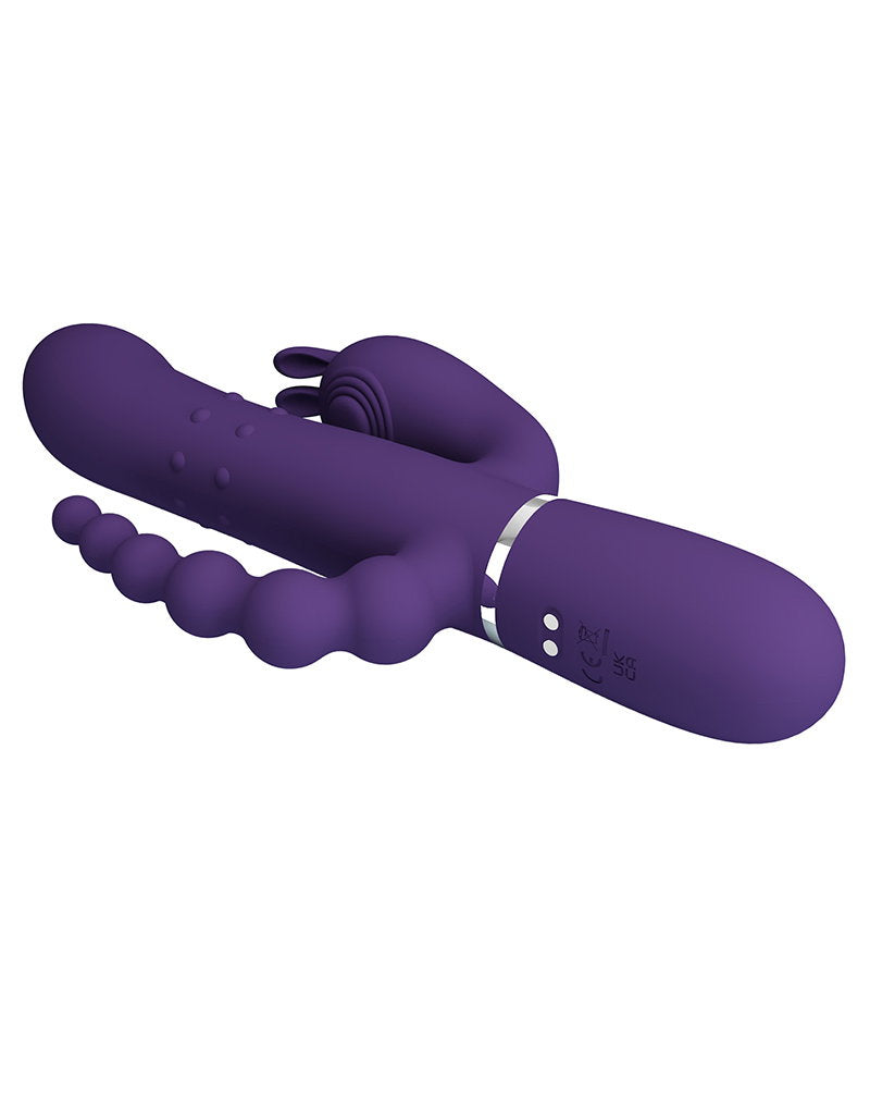 5: Pretty Love - Cammy - Dreifach-Vibrator -Dunkelviolett