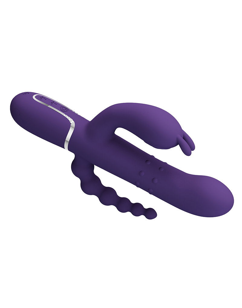 6: Pretty Love - Cammy - Dreifach-Vibrator -Dunkelviolett