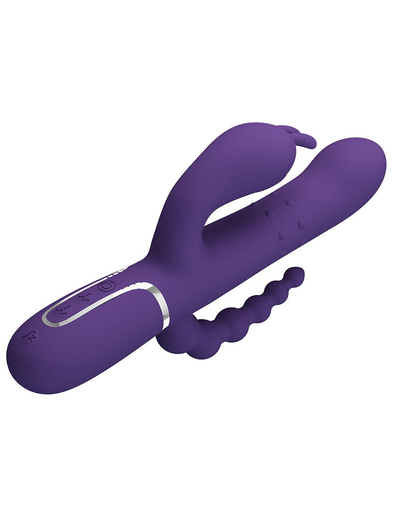 7: Pretty Love - Cammy - Dreifach-Vibrator -Dunkelviolett