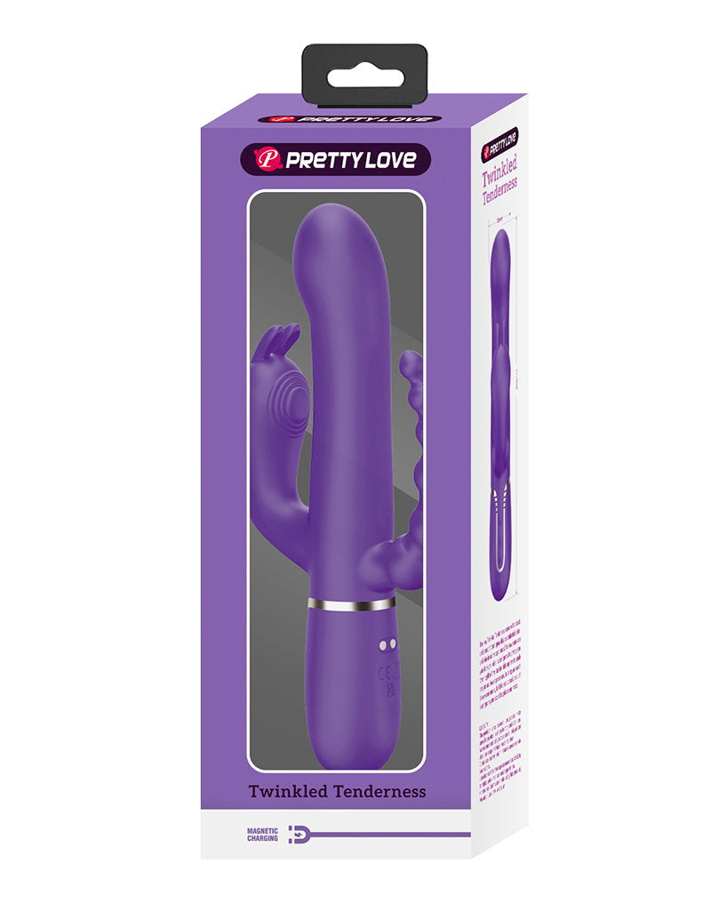 8: Pretty Love - Cammy - Dreifach-Vibrator -Dunkelviolett