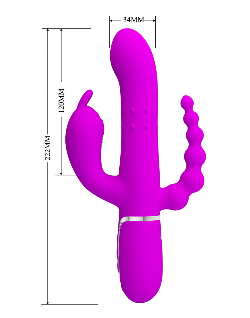 9: Pretty Love - Cammy - Dreifach-Vibrator - Lila