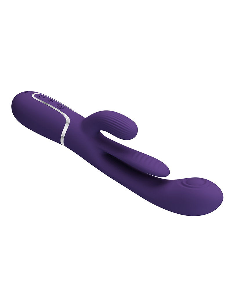 5: Pretty Love - Shania - Rabbit-Vibrator mit Stoßfunktion - Tiefes Lila