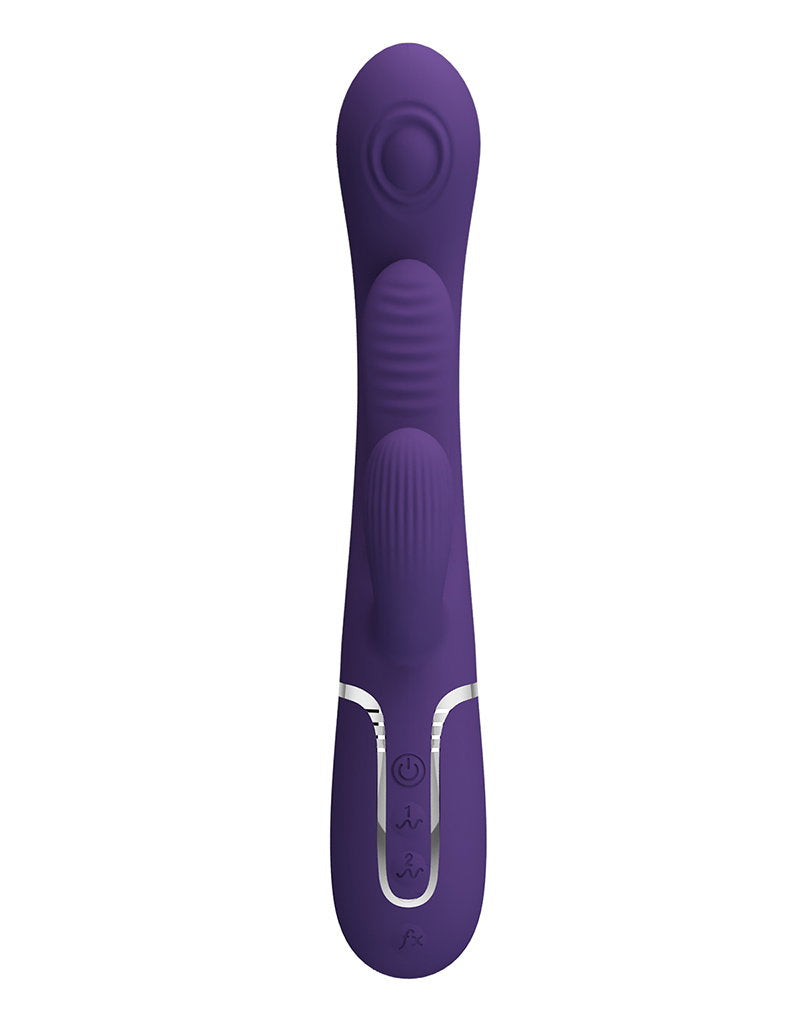 3: Pretty Love - Shania - Rabbit-Vibrator mit Stoßfunktion - Tiefes Lila