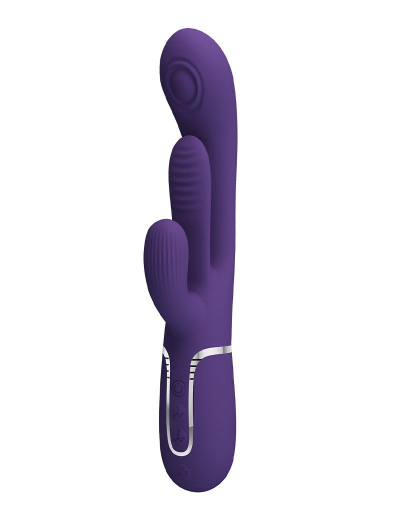 Pretty Love - Shania - Rabbit-Vibrator mit Stoßfunktion - Tiefes Lila