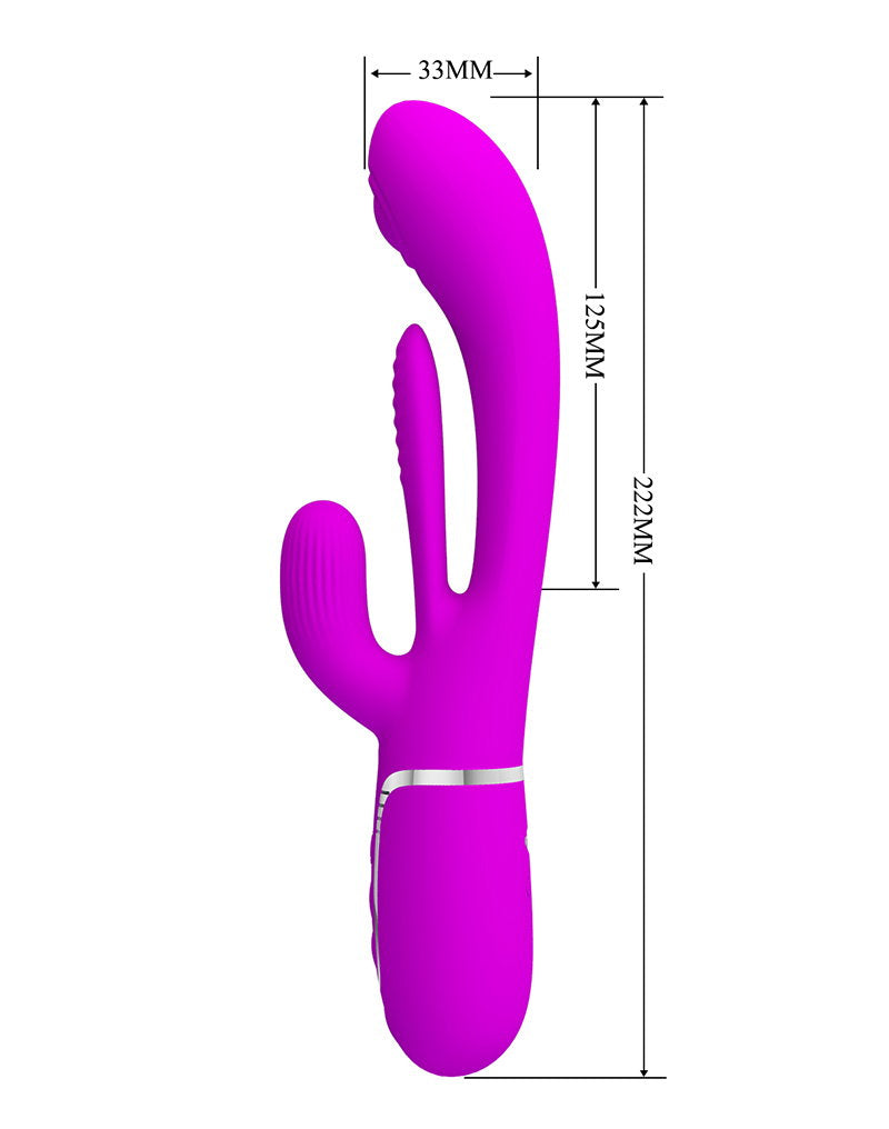 Pretty Love - Shania - Rabbit-Vibrator mit Stoßfunktion - Lila
