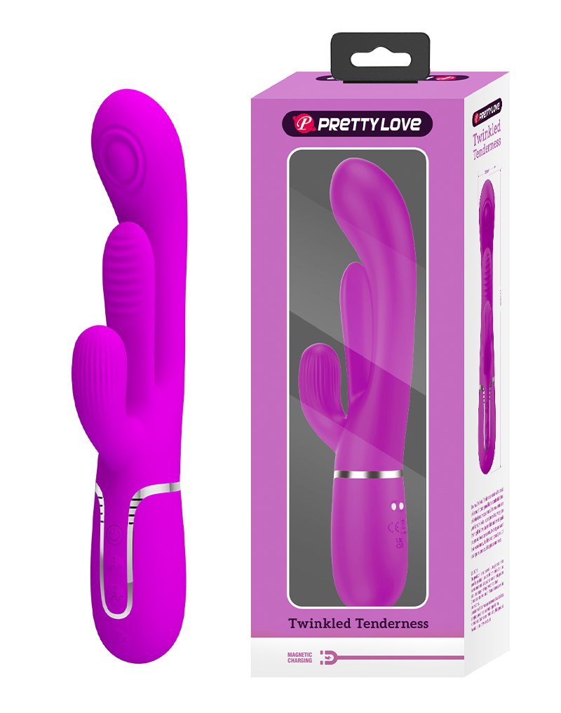 Pretty Love - Shania - Rabbit-Vibrator mit Stoßfunktion - Lila