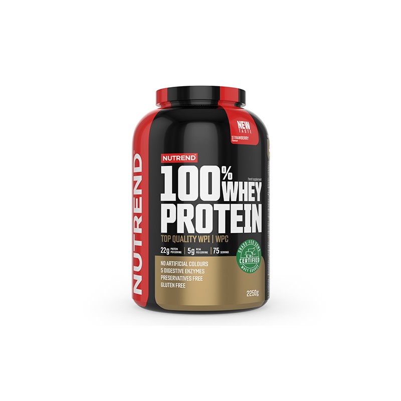 100% Whey Protein - 2250g - Strawberry