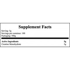 100% Creatine Mono Łowickie - 500g - Natural