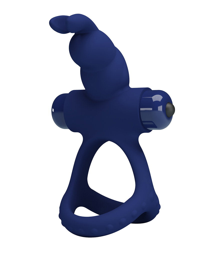 Pretty Love - Luchito - Rabbit Cock Ring - Tiefblau