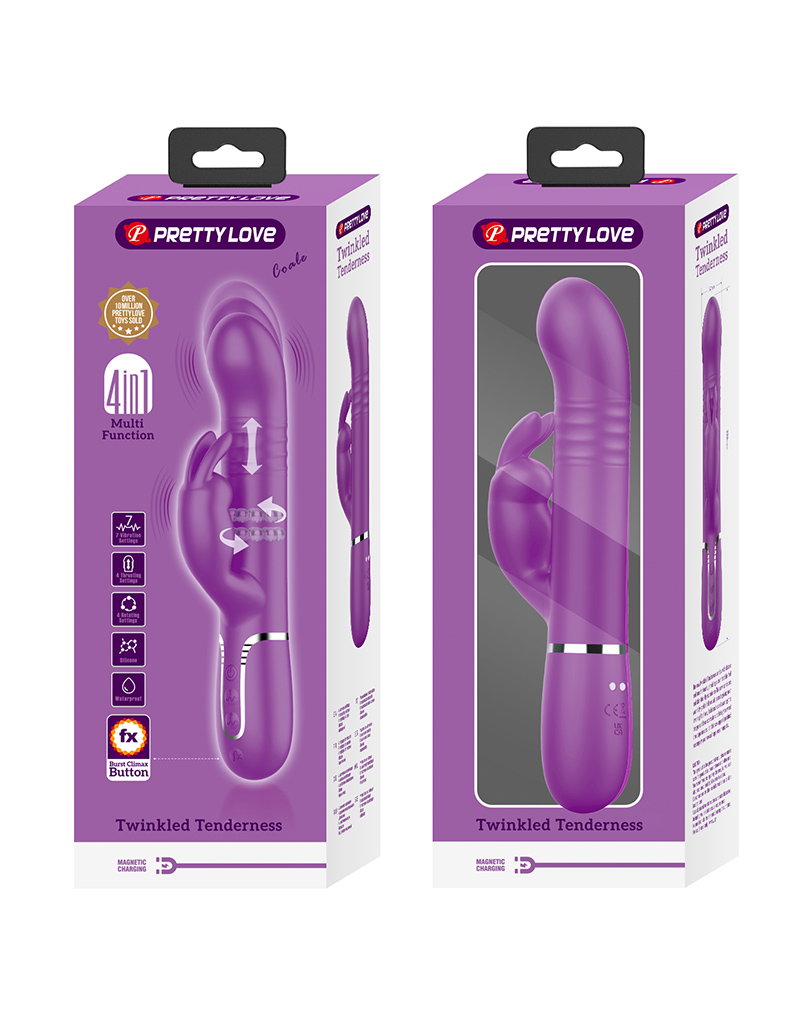 Pretty Love - Coale - Rabbit-Vibrator - Tiefes Lila