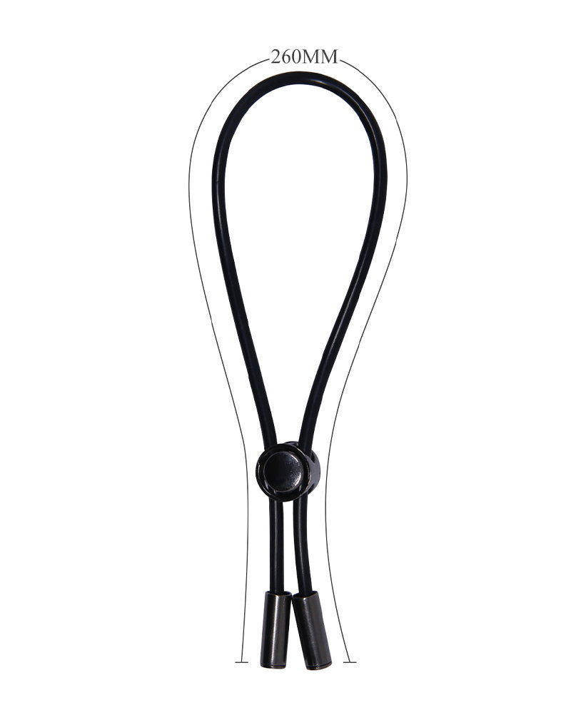 5: Pretty Love - Magic Lasso Cock Ring - Schwarz