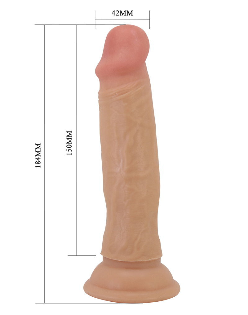 6: Pretty Love - Quentin - Sliding Skin Realistic Dildo 18,4cm - Nude