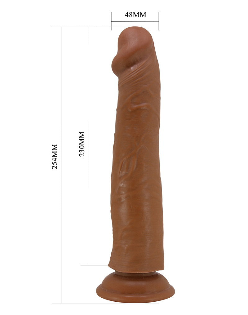 5: Pretty Love – Sharife – Gleithaut-Realistischer Dildo 25,4 cm – Braun