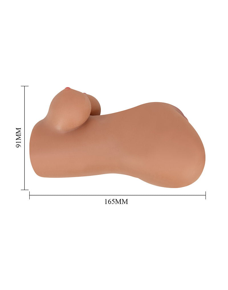 Crazy Bull - Hannah - Premium Dual Channel Male Masturbator - Braun