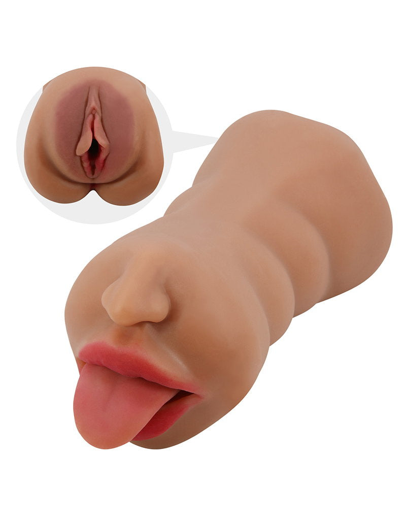 1: Crazy Bull - Sarah - Premium Dual Channel Masturbatur für Männer - Braun