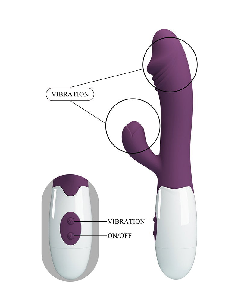 Pretty Love - Snappy - G-Punkt Rabbit Vibrator - Tiefes Lila