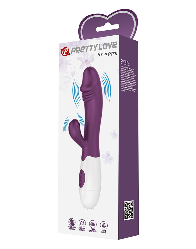 Pretty Love - Snappy - G-Punkt Rabbit Vibrator - Tiefes Lila