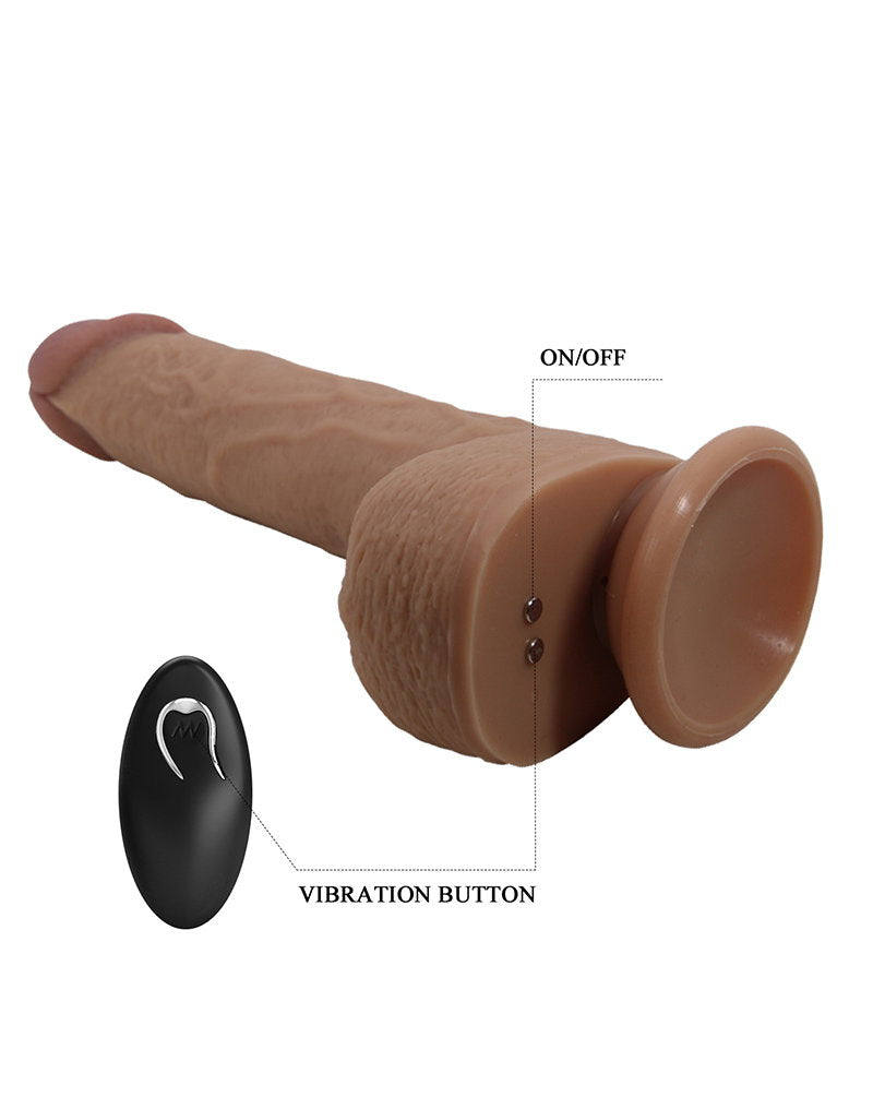 Pretty Love - Tommy -  Thrusting Lebensechte Skin Vibrator - Hellbraun