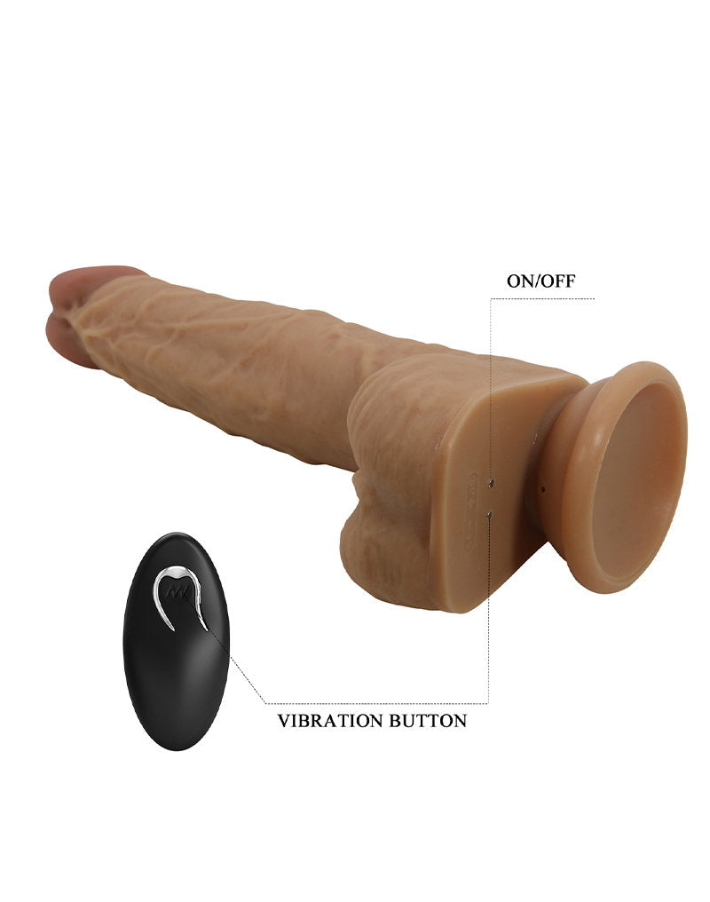 5: Pretty Love - Jonathan -Thrusting Lebensechte Skin Vibrator - Hellbraun