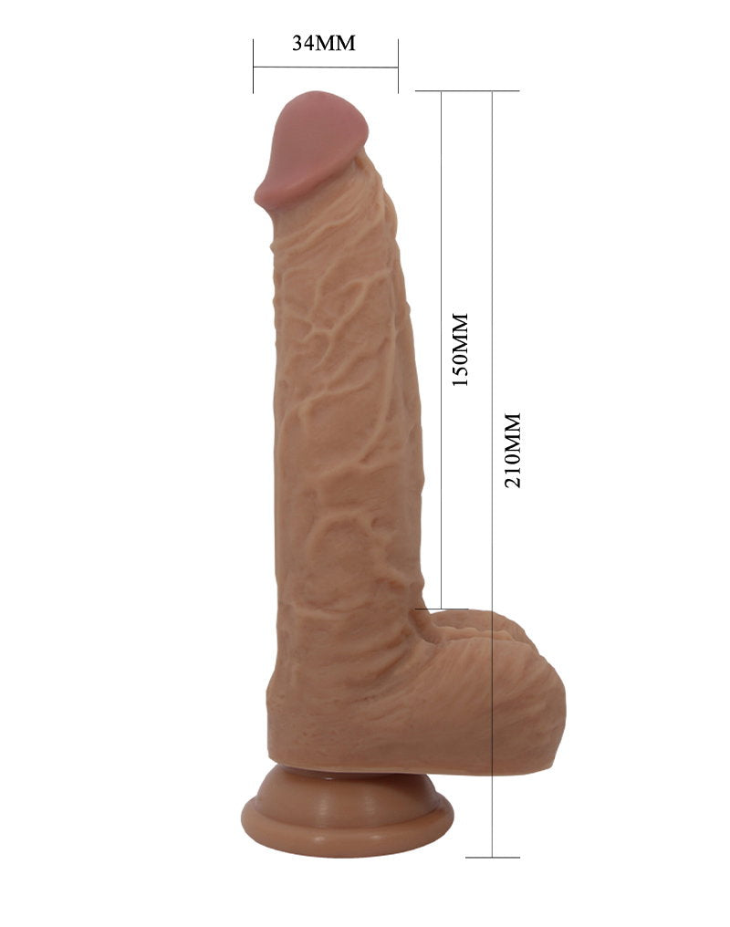 7: Pretty Love - Jonathan -Thrusting Lebensechte Skin Vibrator - Hellbraun