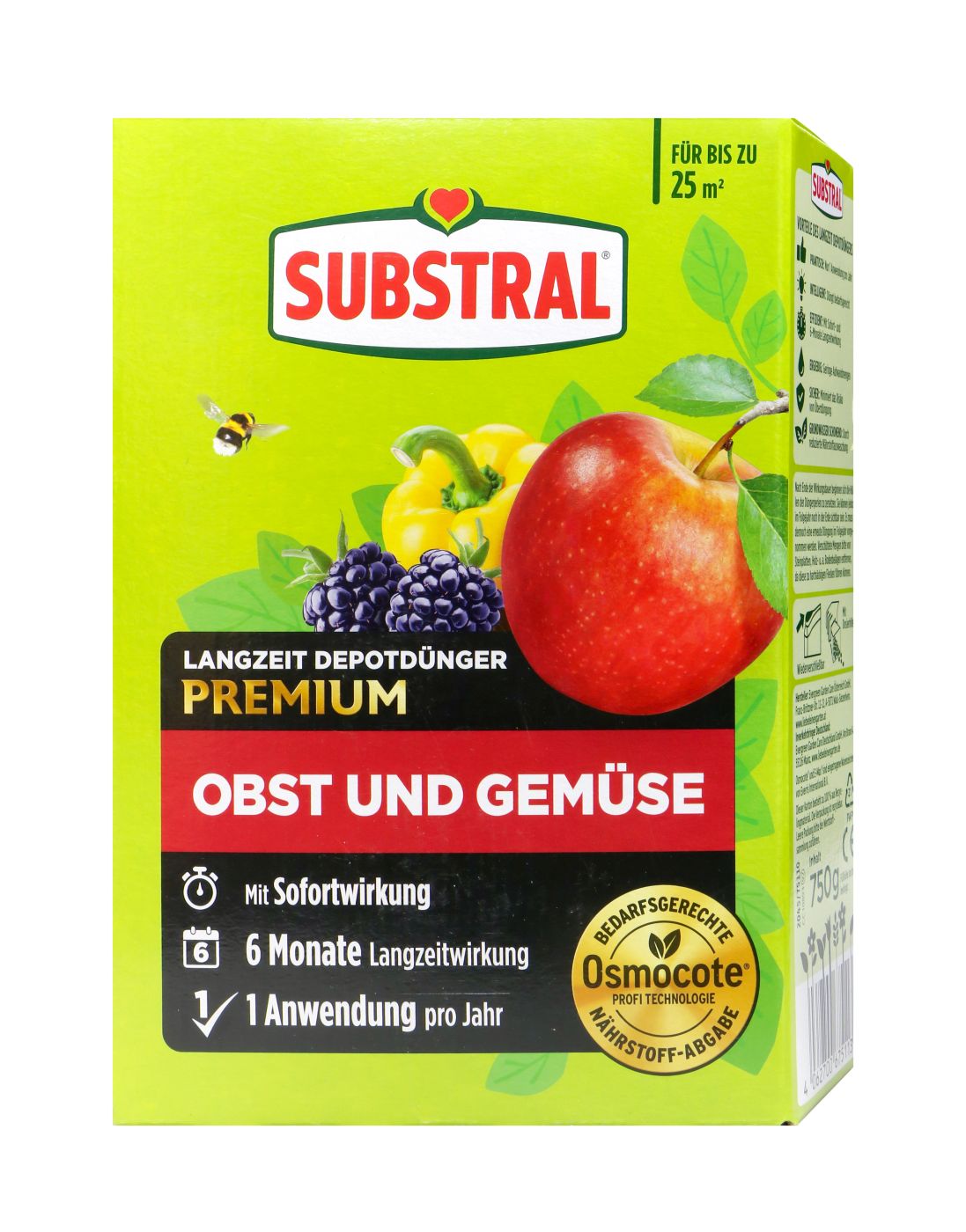 Substral Langzeitdünger Depotdünger Obst + Gemüse, 750 g