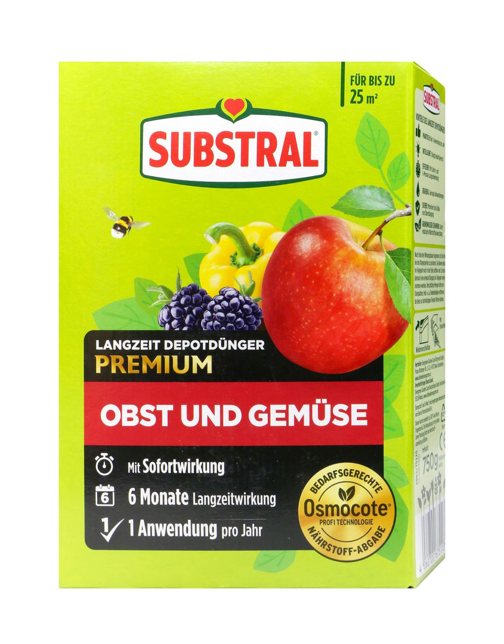 Substral Langzeitdünger Depotdünger Obst + Gemüse, 750 g