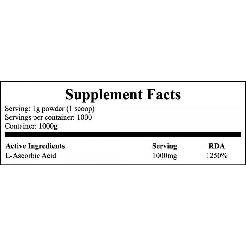 Vitamin C 1000mg (Kwas L-Askorbinowy) - 1000g