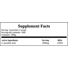Vitamin C 1000mg (Kwas L-Askorbinowy) - 1000g