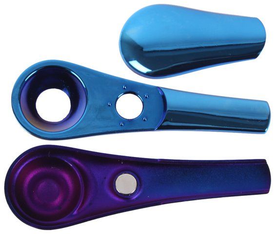 Weed Pfeife in Box - Blau