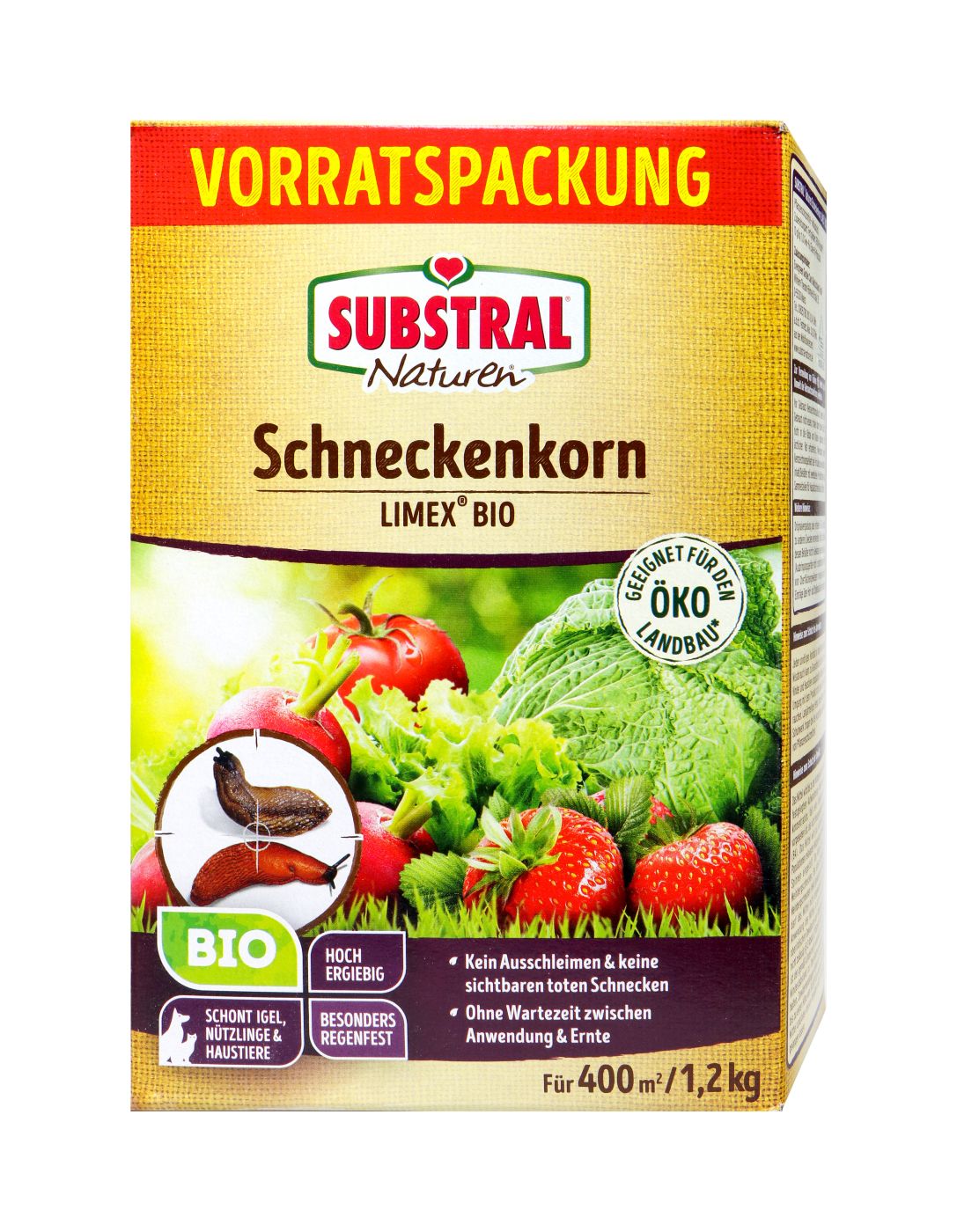 Substral Nat Schneckenkorn Limex Bio, 1,2 kg