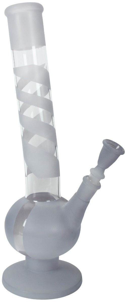Kugel Glasbong curved, clear 38cm