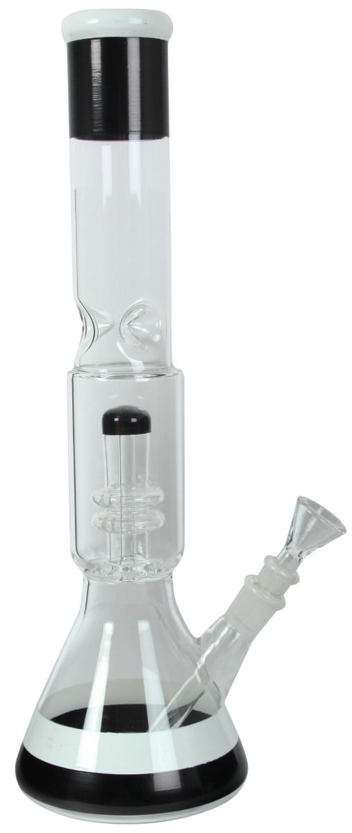 Glasbong Premium black'n'white, clear 40cm